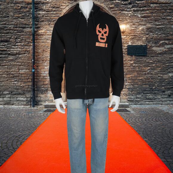 Lucha Underground Season II Mask Logo Full Zip Hoodie M - Picture 8 of 8